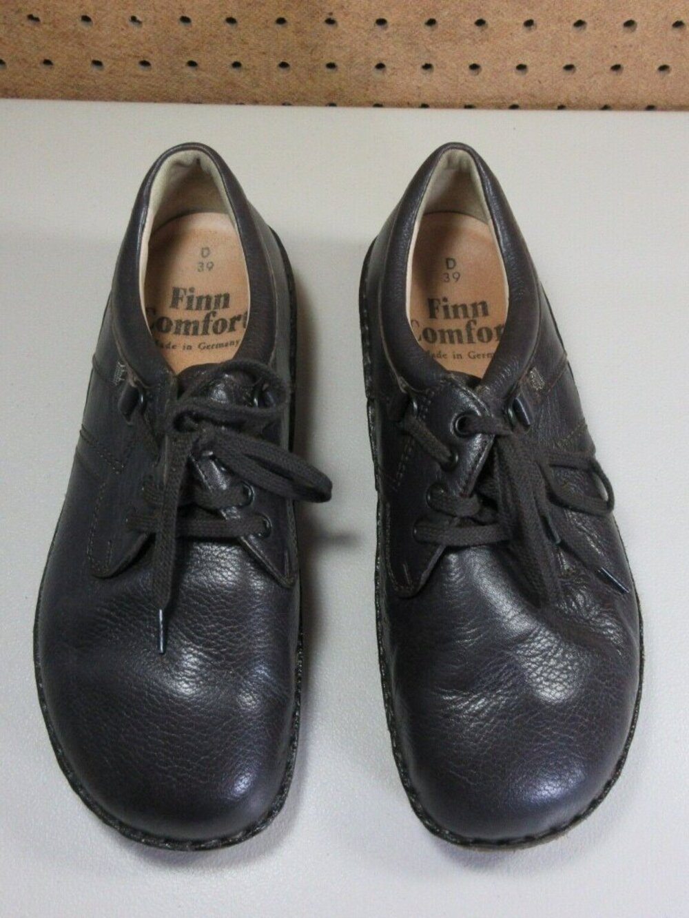 Finn Comfort womens solid brown Vaasa wedge oxfords 8.5 39 D EUC - Picture 1 of 6